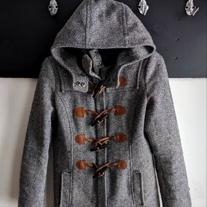 Roots Canada Women's Tweed Duffle Winter Jacket | XS
